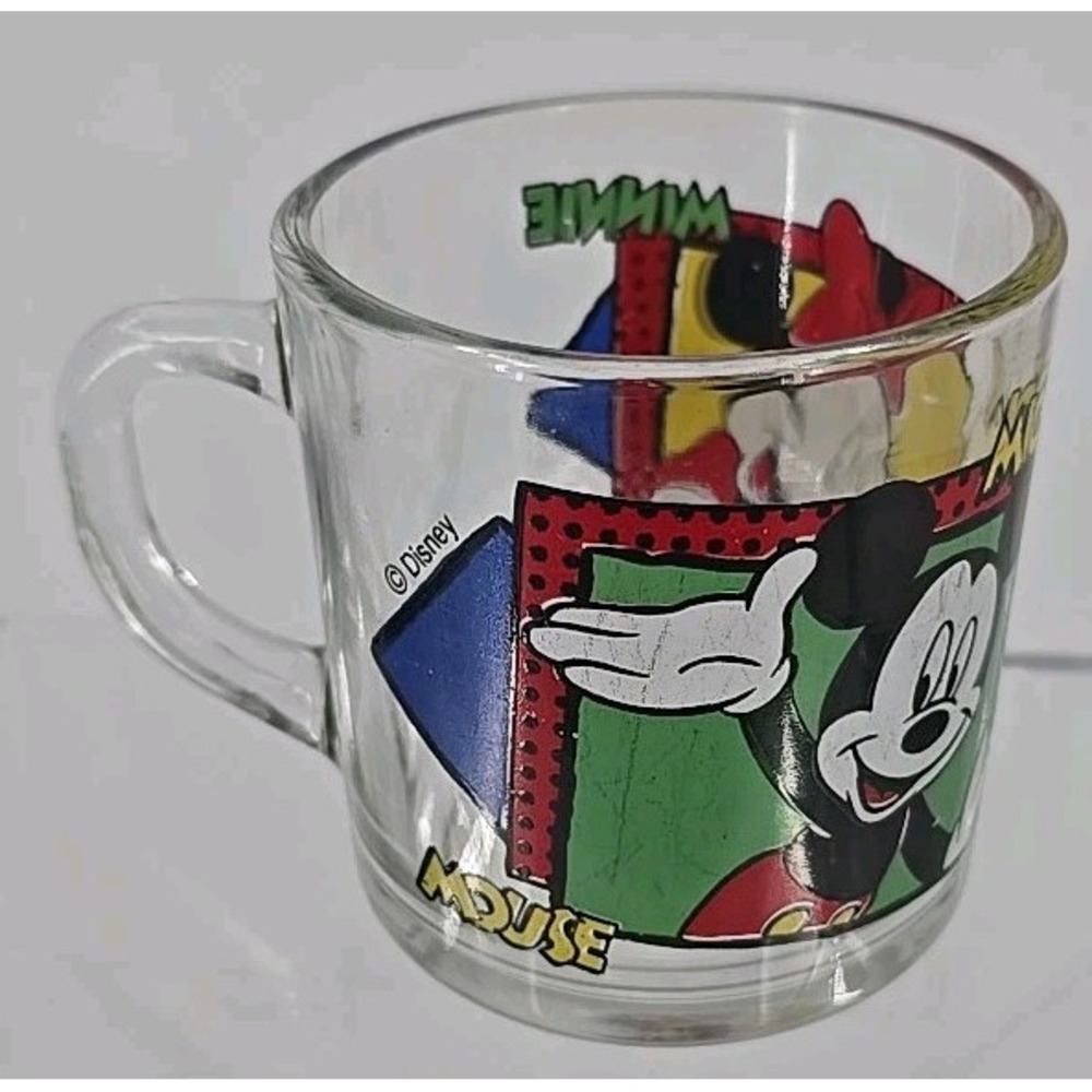 Anchor Hocking Disney Mickey Minnie Mouse Glass‎ Mug